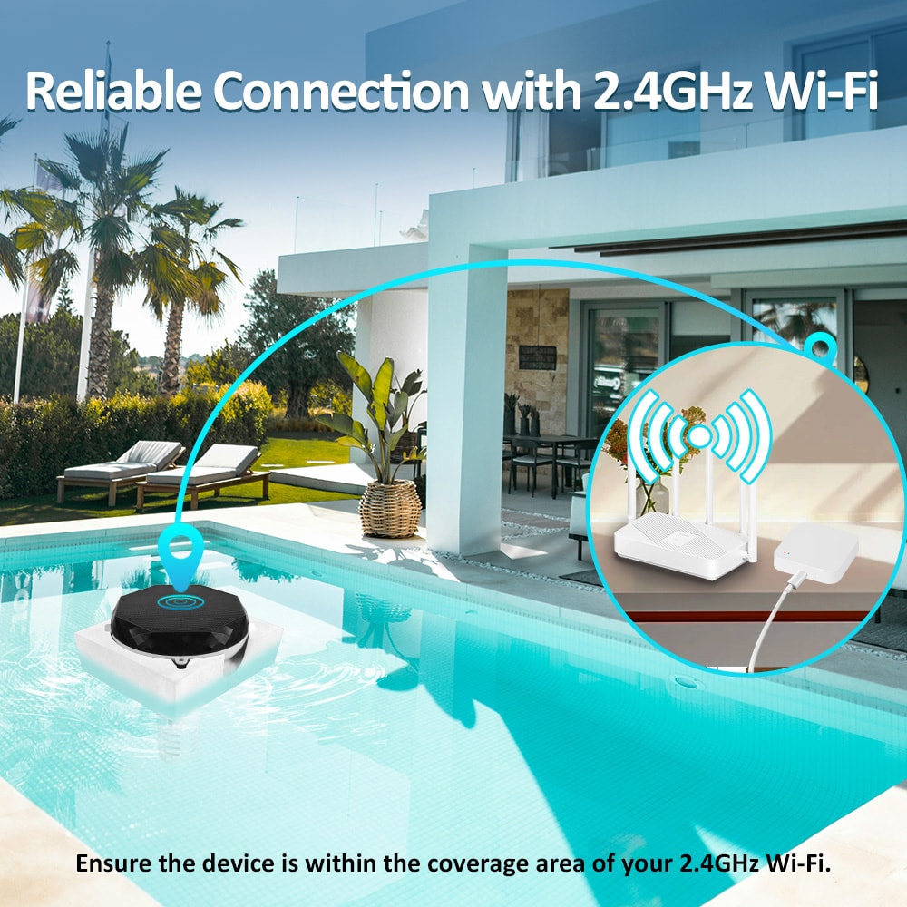 Kactoily 7-in-1 Solar Pool Water Monitor