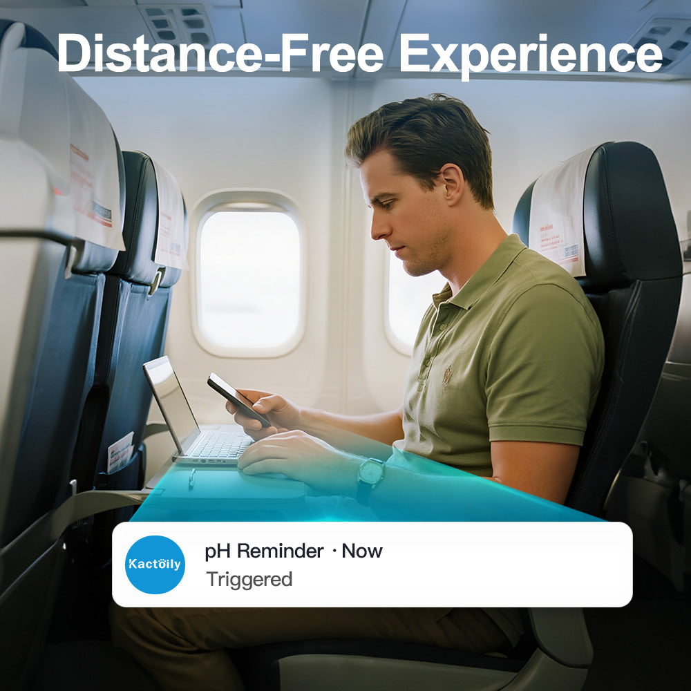 Kactoily Smart 7-in-1 Aquarium WiFi Monitor – Long Range Version