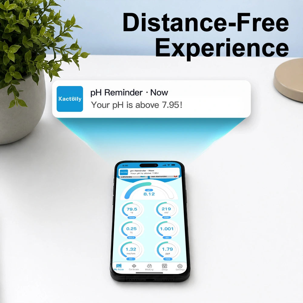 Kactoily 7-in-1 Slim WiFi Aquarium Monitor