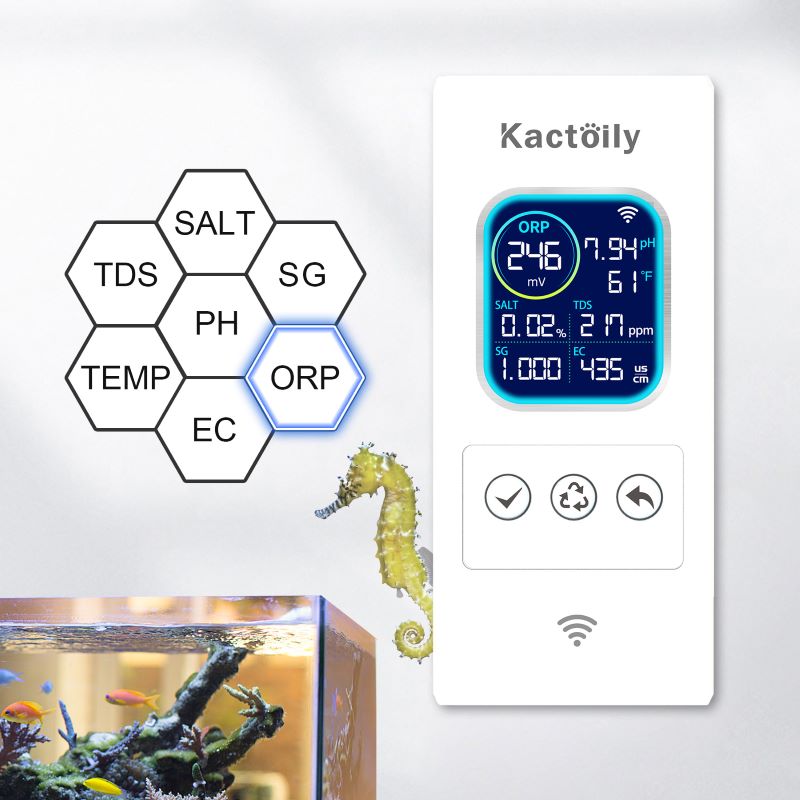 Kactoily 7-in-1 Aquarium WiFi Monitor - nur Display