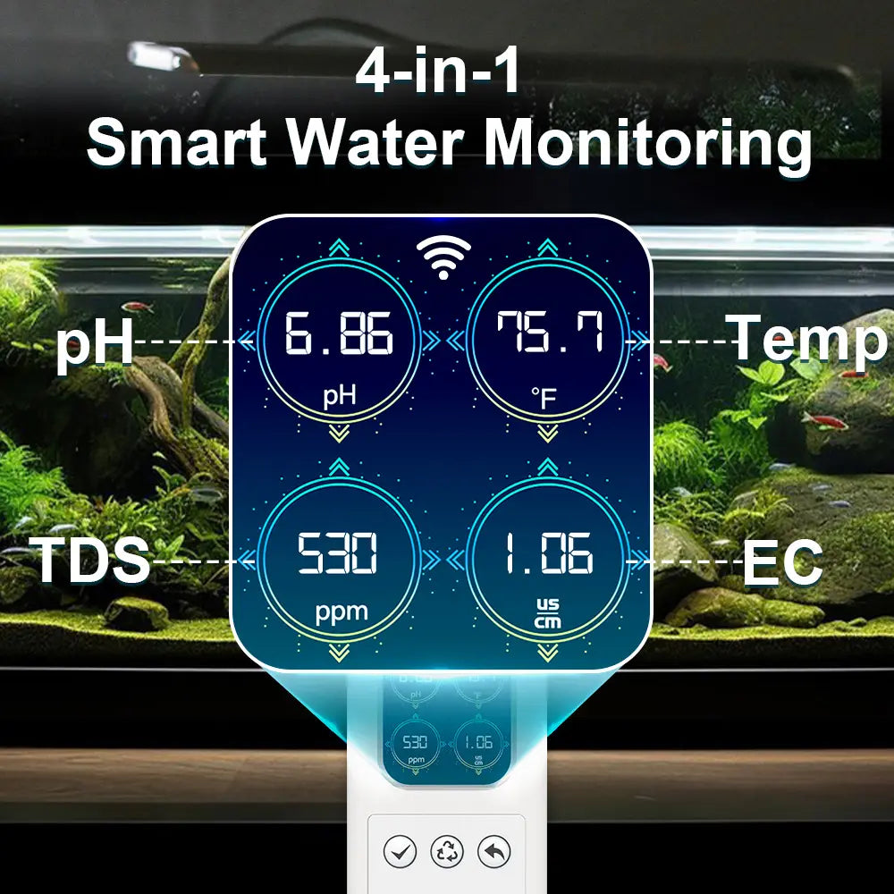 Kactoily 4-in-1 WiFi Aquarium Probe