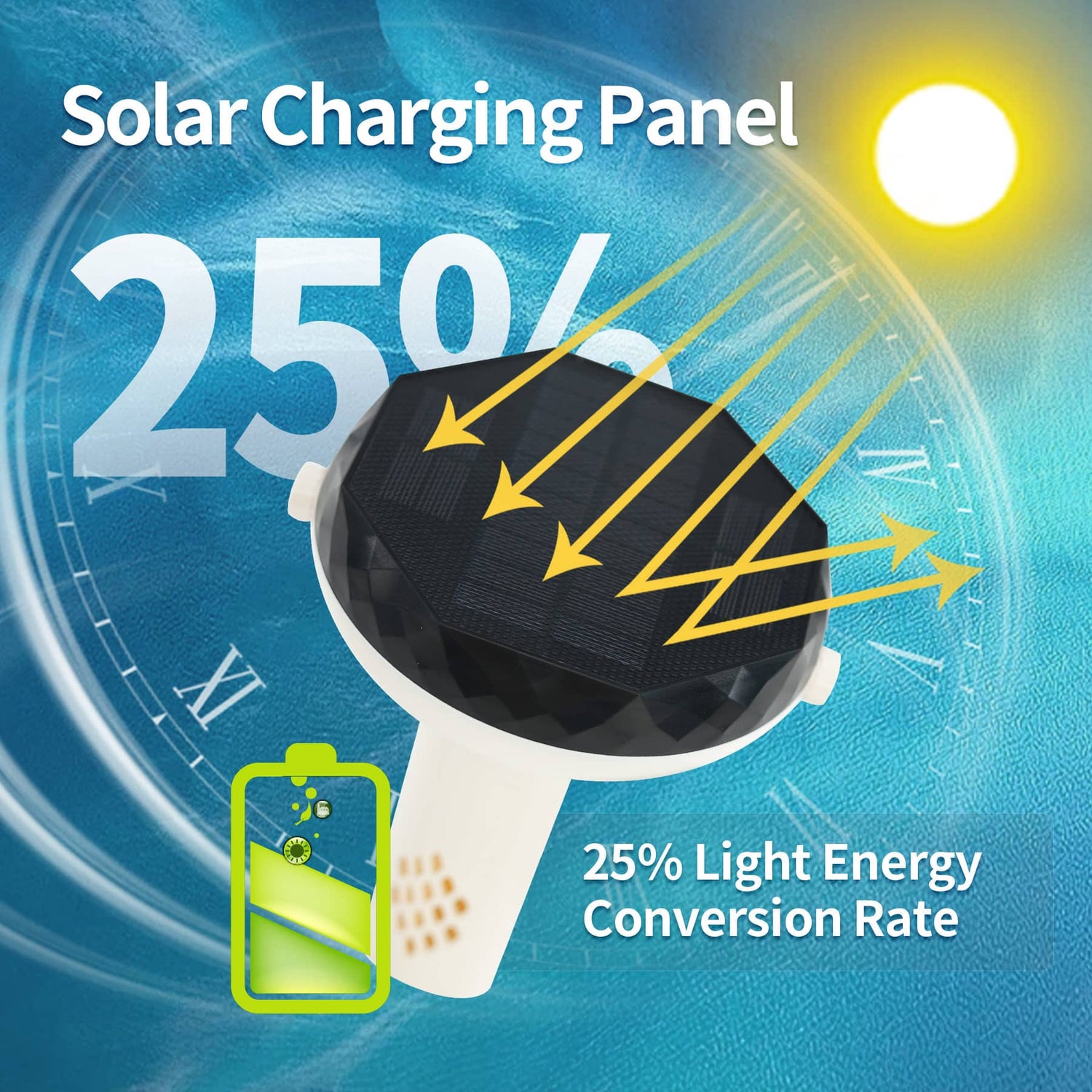 Kactoily 7-in-1 Solar Pool Water Monitor