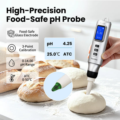 Kactoily -Teig-pH- und Temperaturmesser