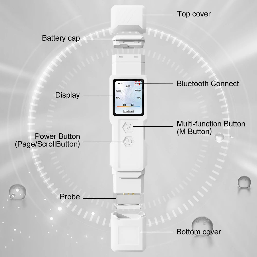 Kactoily 9-in-1 Digital Water Quality Tester