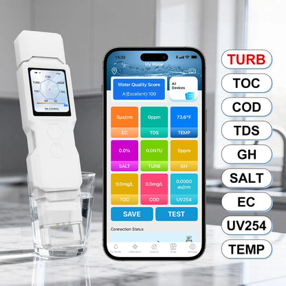Kactoily 9-in-1 Digital Water Quality Tester