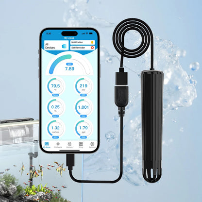 Kactoily 7-in-1 Slim WiFi Aquarium Monitor