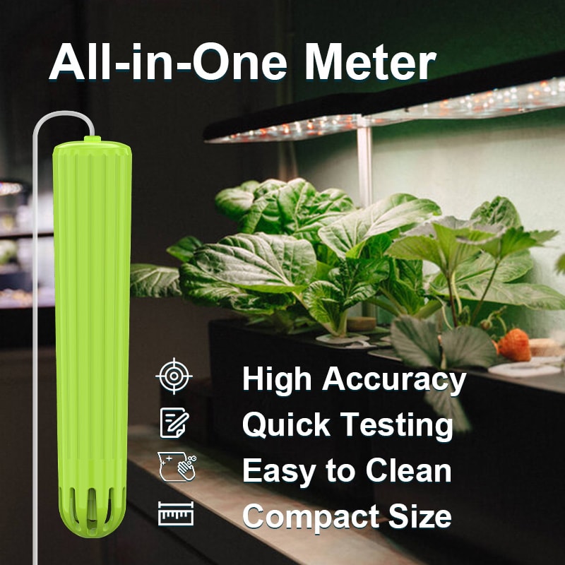 Kactoily 4-in-1 Hydroponic Monitor- pH, EC