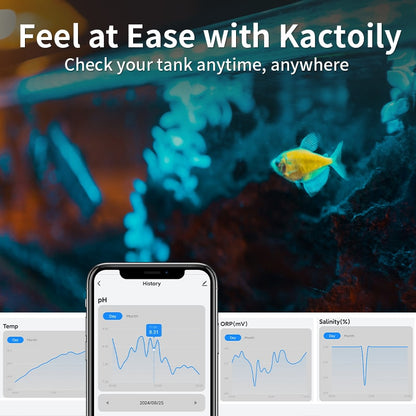 Kactoily Smart 7-in-1 Aquarium WiFi Monitor