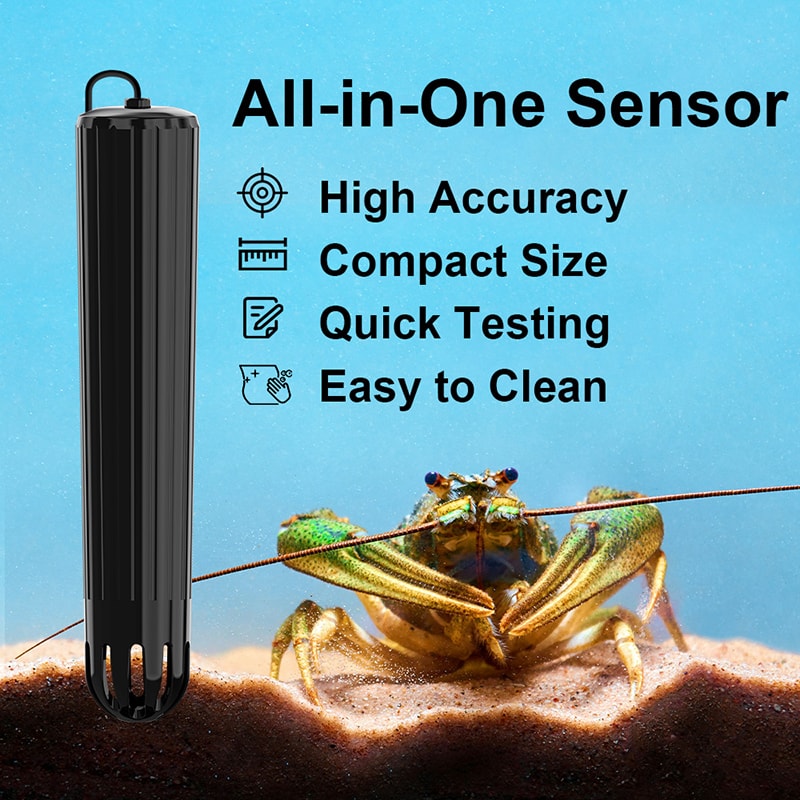 Kactoily Smart 7-in-1 Aquarium WiFi Monitor