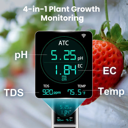 Kactoily 4-in-1 Hydroponischer Monitor - pH, EC