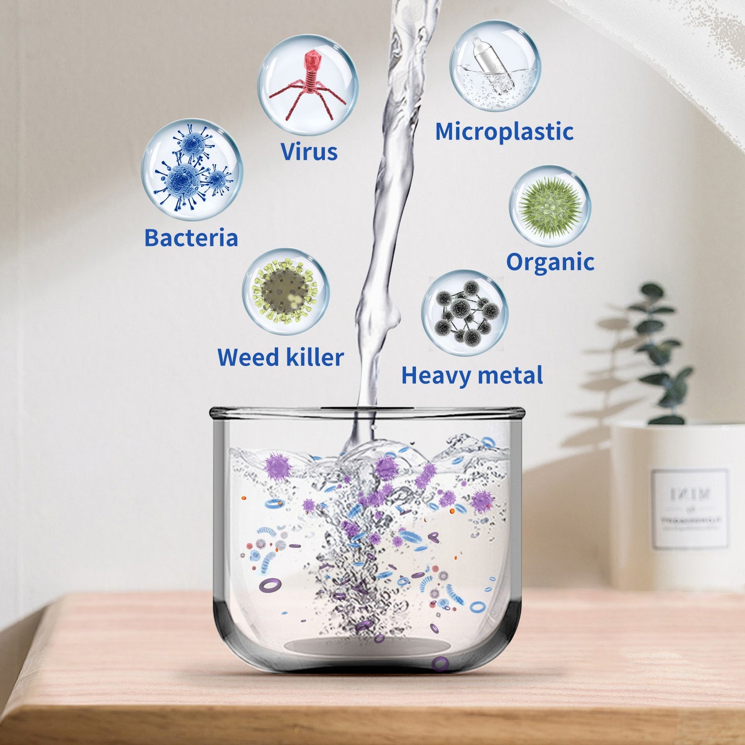 Kactoily 6-in-1 Drinking Water Analyzer