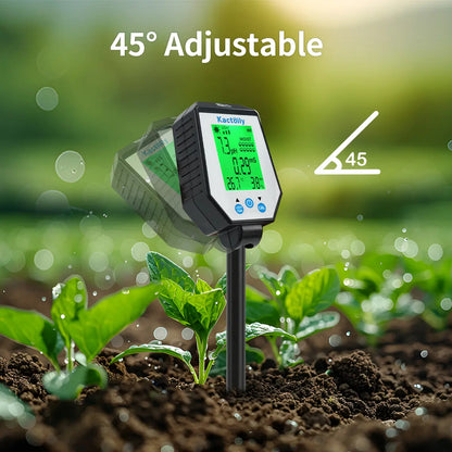 Kactoily Testeur de sol numérique 6-en-1 - pH, EC, humidité