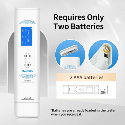 Kactoily Analyseur d'eau potable 6-en-1 - Bactéries, virus, microplastiques